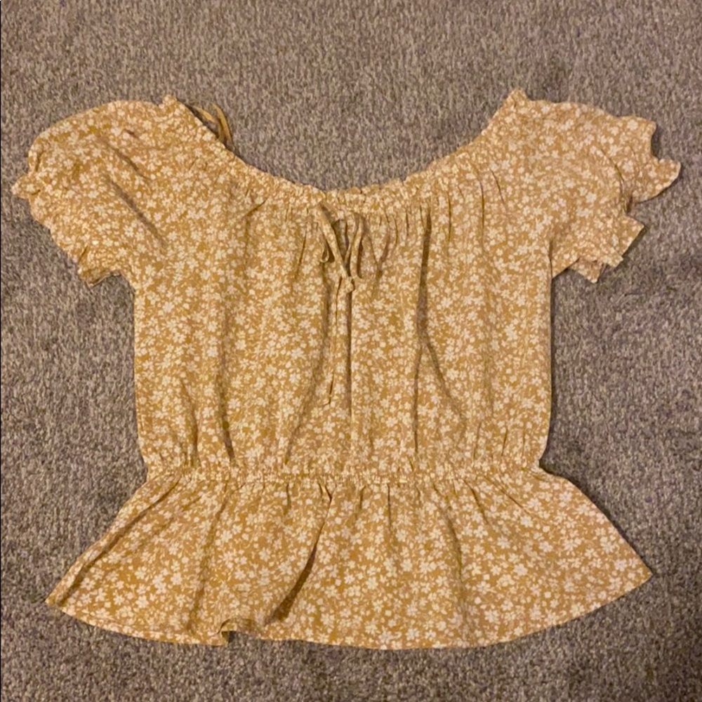 Yellow flowers blouse